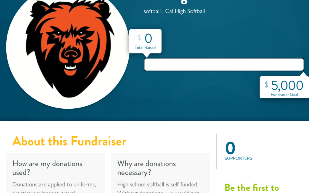 SnapRaise Fundraising Program Set to Begin Cal High Softball